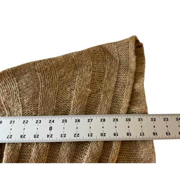 Dots Women's 3X Brown Open Front Draped Cardigan Sweater Acrylic Winter - Picture 6 of 12